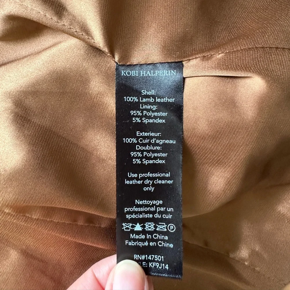 Kobi Halperin Lambskin leather Jacket - Picture 6 of 6